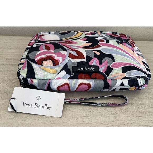 Vera Bradley Lighten Up Wipes Wipe Pouch Mod Paisley Pink Blue White NWT - Picture 4 of 6